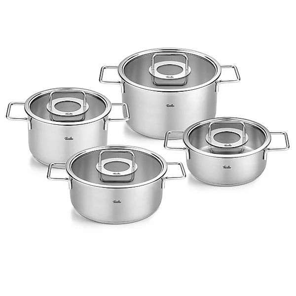 Fissler Topf-Set »Fissler Pure Collection«, Edelstahl 18/10, (Set, 4 tlg., günstig online kaufen