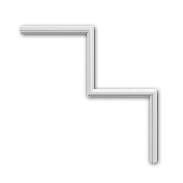 PROFHOME 152812 Eckelement Zierelement Dekorelement Stuck Ornament 28 cm x günstig online kaufen