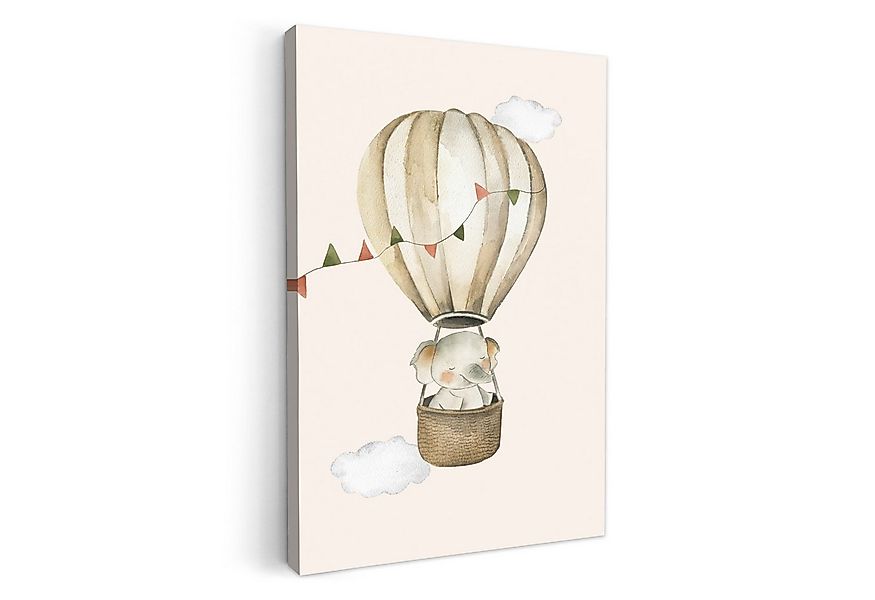 OneMillionCanvasses® Leinwandbild Heißluftballon - Elefant - Aquarell - Bei günstig online kaufen