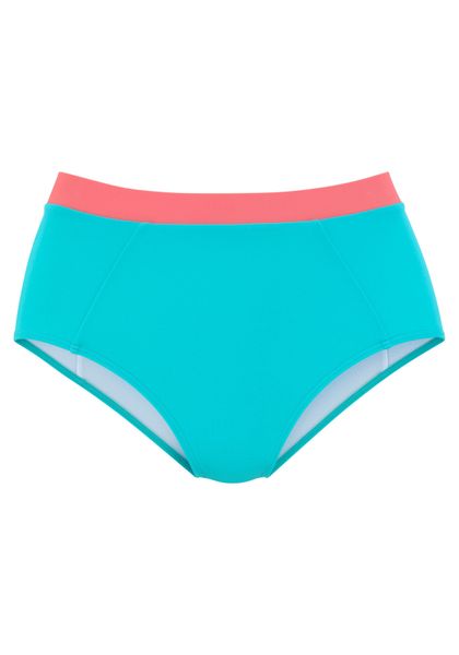 LASCANA ACTIVE Highwaist-Bikini-Hose Janni mit kontrastfarbigen günstig online kaufen