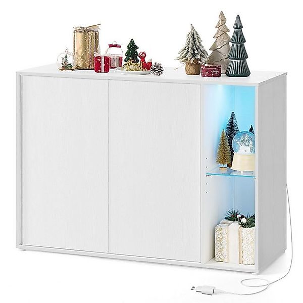SONGMICS HOME TV-Schrank Aufbewahrungsschrank (TV-Schrank, Glasablage, Tool günstig online kaufen
