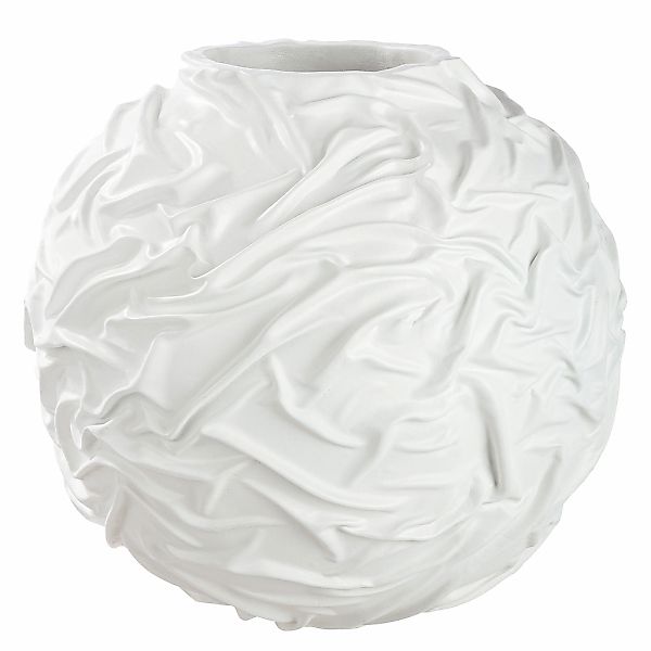 GILDE Bodenvase "Bodenvase organisch Drapes weiß" günstig online kaufen