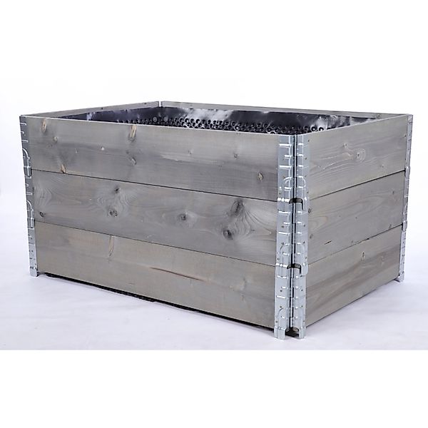 PROREGAL Hochbeetkisten GuardBox 60x120x80cm Inkl. Luftfolie Grau günstig online kaufen