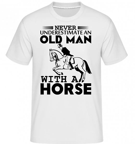 Old Man With Horse · Shirtinator Männer T-Shirt günstig online kaufen