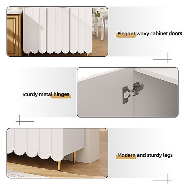 Odikalo Küchenbuffet Anrichte Buffetschrank Sideboard Küchenschränke 120x40 günstig online kaufen