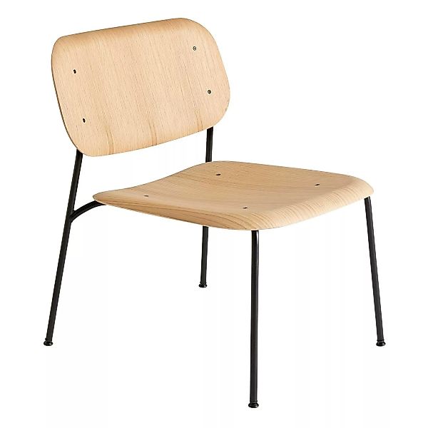 HAY - Soft Edge 10 Lounge Stuhl - eiche/lackiert wasserbasiert/Gestell Stah günstig online kaufen