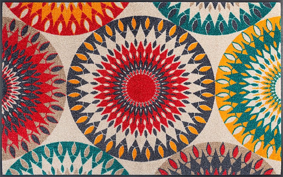 wash+dry by Kleen-Tex Teppich "Whirlwinds" rechteckig 7 mm Höhe günstig online kaufen