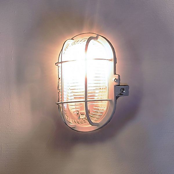 Feuchtraumlampe Sotano Retro grau 19 x 12 cm IP44 Kunststoff günstig online kaufen
