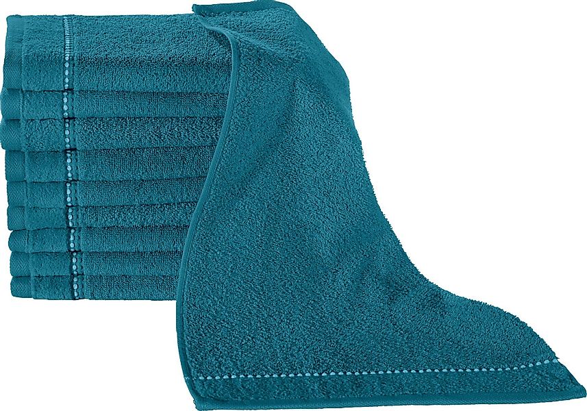 Erwin Müller Gästehandtuch Gästetuch "Mannheim" 10er-Pack, günstig online kaufen