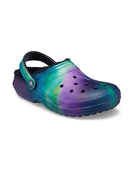 Crocs – Klassische Schuhe in Himmelsfarben mit Kunstpelzfutter-Grün günstig online kaufen