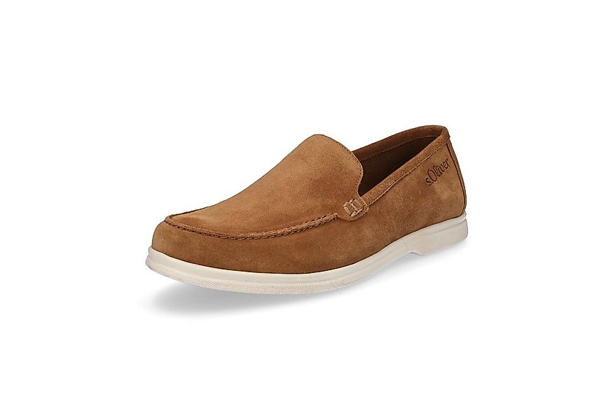 s.Oliver s.Oliver Herren Leder Slipper cognac braun Slipper günstig online kaufen