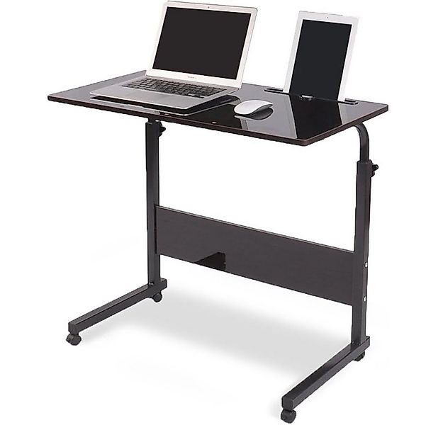 NUODWELL Computertisch Höhenverstellbar Laptoptisch Computertisch mit Rolle günstig online kaufen