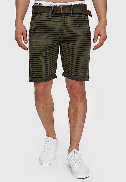 Indicode Chinoshorts Arroyo mit auffälligem Streifenmuster günstig online kaufen