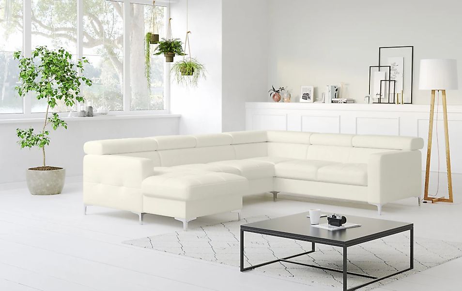 COTTA Wohnlandschaft "Sammy U-Form", mit Kopfteilverstellung, optional mit günstig online kaufen