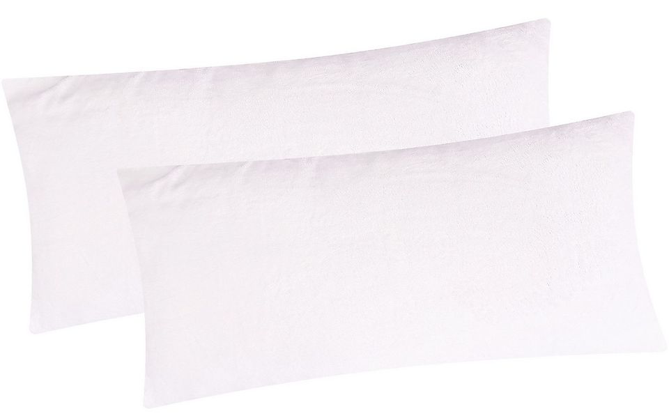 Heubergshop Kissenbezug, (2 Stück), 2er Set Fleece 40x80cm Winter - Weiß - günstig online kaufen