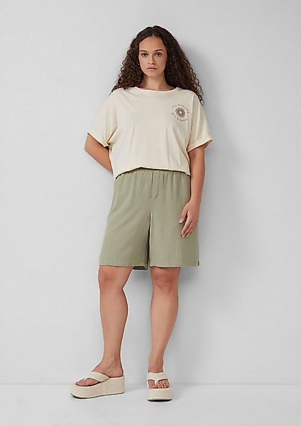 QS Shorts Hose Shorts aus Leinen-Viskose-Mix günstig online kaufen