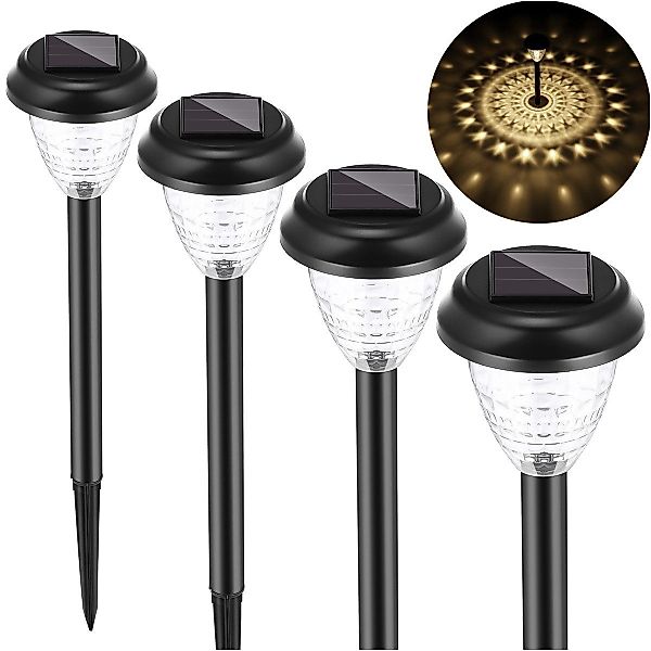 LETGOSPT LED Solarleuchte 4stck Upgrade Solar günstig online kaufen