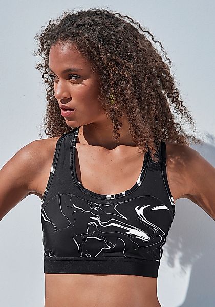 LASCANA ACTIVE Funktionsshirt "Black Marble", Sporttop mit Racerback und Me günstig online kaufen