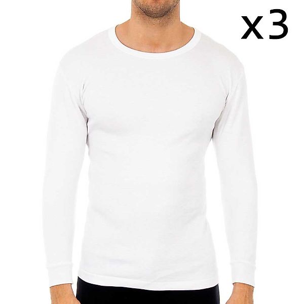 Abanderado 0808 Long Sleeve T-shirt 3 Einheiten 52 White günstig online kaufen