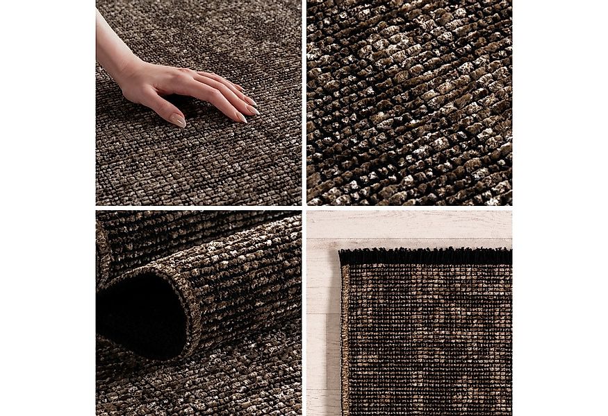 Carpettex Veloursteppich Boho Design, Läufer, Höhe: 7 mm, Baumwolle, Waschb günstig online kaufen