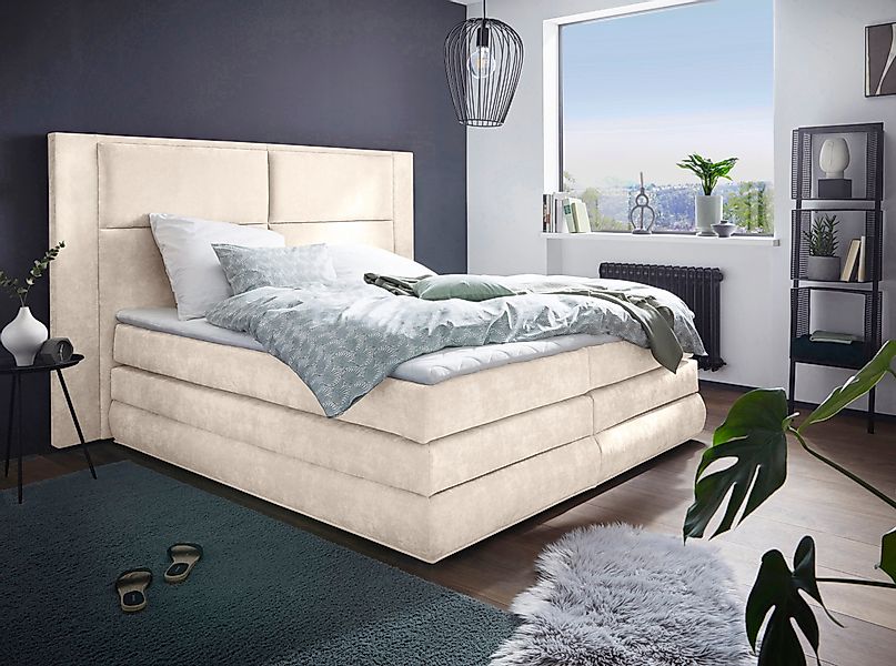 COLLECTION AB Boxspringbett "Copenhagen" inklusive Bettkasten, Topper, wahl günstig online kaufen