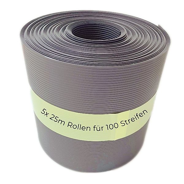 Novatool PP 125m Rollen Sichtschutzstreifen für Doppelstabmattenzaun Fenste günstig online kaufen