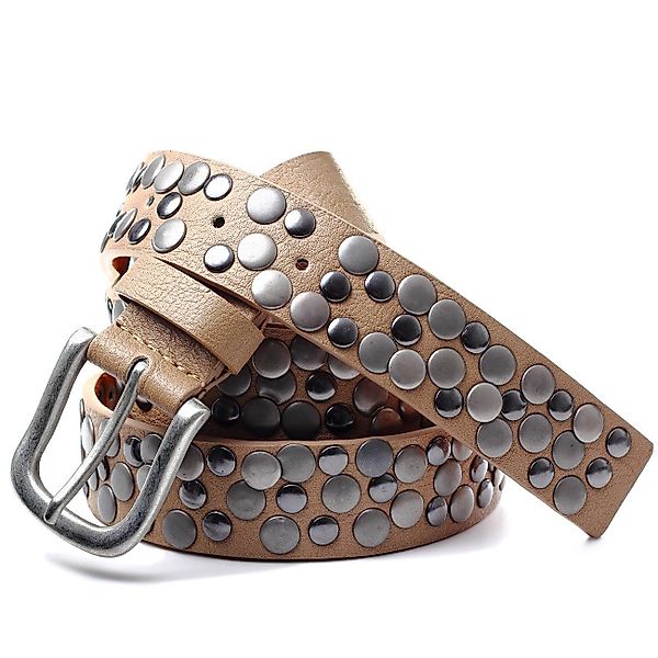 Caspar Nietengürtel GU224 schmaler Damen Vintage günstig online kaufen