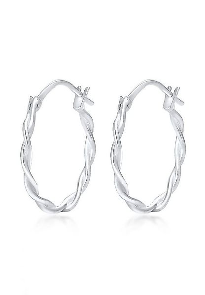 Elli Paar Creolen Elli Ohrringe Twisted Gedreht Creole Trend 925 Silber günstig online kaufen