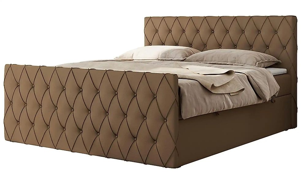 Boxbett mit Bettkasten Miren Duo ¦ braun ¦ Maße (cm): B: 201 H: 110 Betten günstig online kaufen