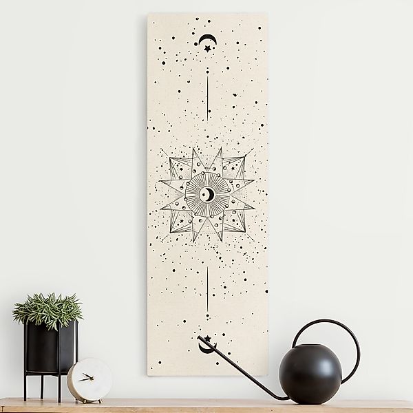 Leinwandbild auf Canvas Natural Astrologie Mond Magie Schwarz günstig online kaufen