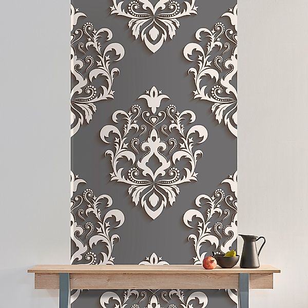 queence Vinyltapete »Hailey«, bedruckt-Barock-Antikoptik-Kunst, 90x250cm, s günstig online kaufen