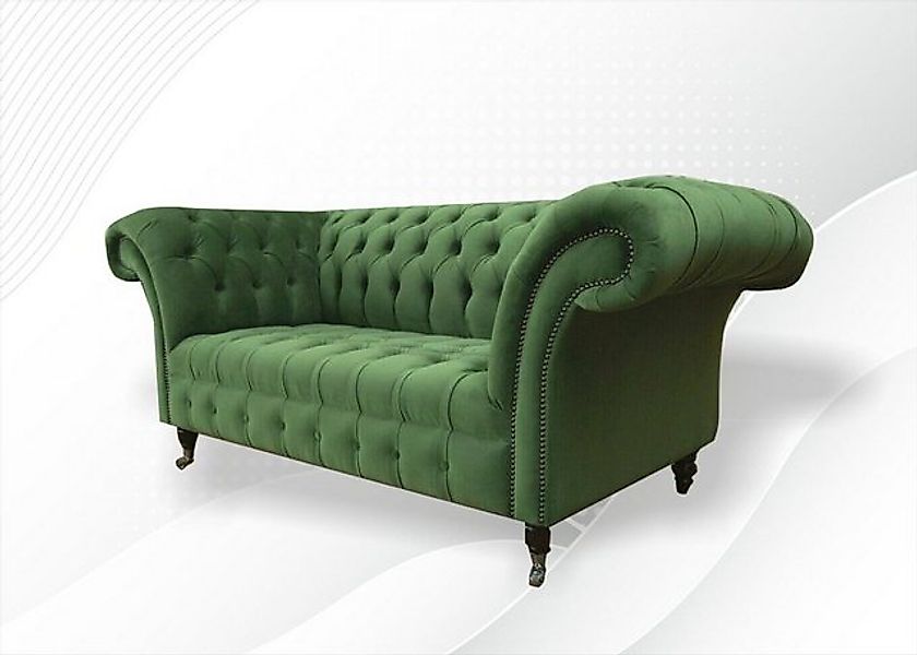 JVmoebel 2-Sitzer Chesterfield 2-Sitzer hochwertig handgefertigt massiv Hol günstig online kaufen