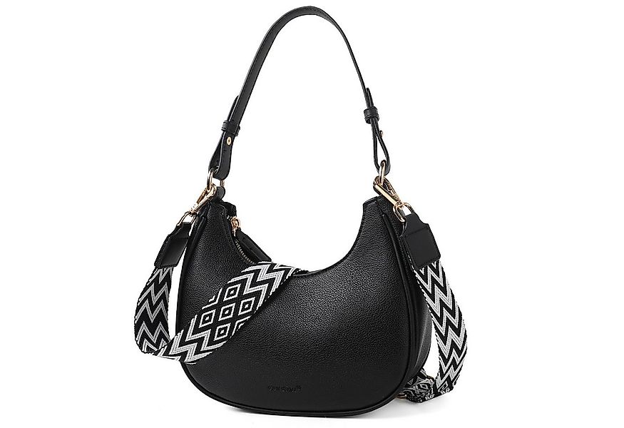 TAN.TOMI Umhängetasche Henkeltasche Retro Achsel Tasche mit Baseball-Schlüs günstig online kaufen