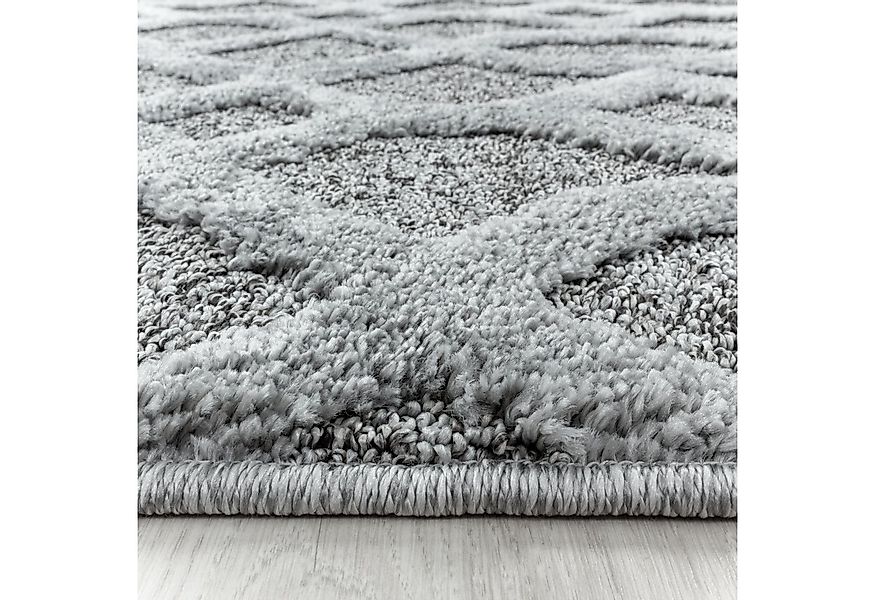 Villa Möbel Hochflor-Teppich Pisaro, Rund, Höhe: 20 mm, Teppich Wohnzimmer günstig online kaufen