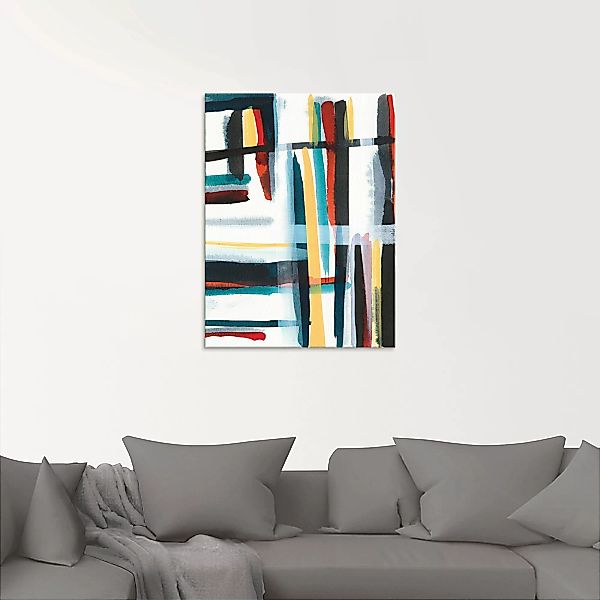 Artland Glasbild »Bücherregal I«, Muster, (1 St.) günstig online kaufen