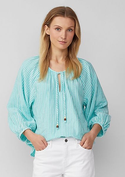 s.Oliver Kurzarmbluse Bluse Musselin-Bluse mit Raglanärmeln günstig online kaufen