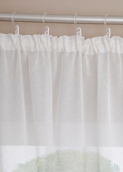 DecoHome24 Gardine Voile 2-teiliges Vorhänge Set, günstig online kaufen