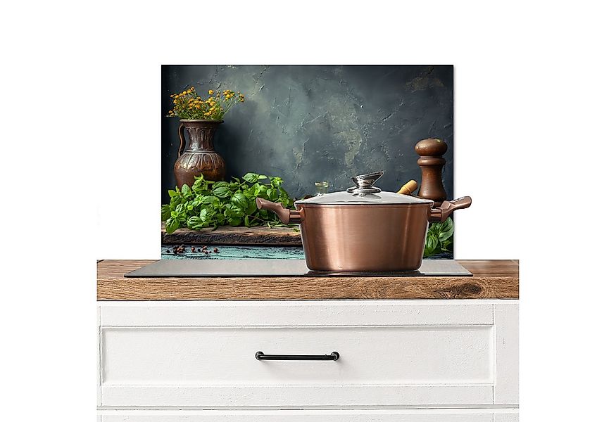 MuchoWow Küchenrückwand Stilleben - Kräuter - Gewürze - Industriell - Rusti günstig online kaufen