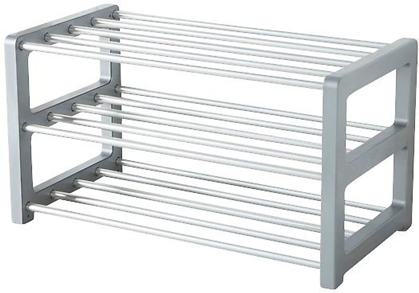 Ruco Schuhregal, Aluminium, 3 Etagen für bis zu 9 Paar Schuhe günstig online kaufen