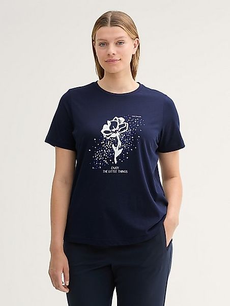 TOM TAILOR PLUS T-Shirt T-Shirt aus Bio-Baumwolle mit Artwork günstig online kaufen