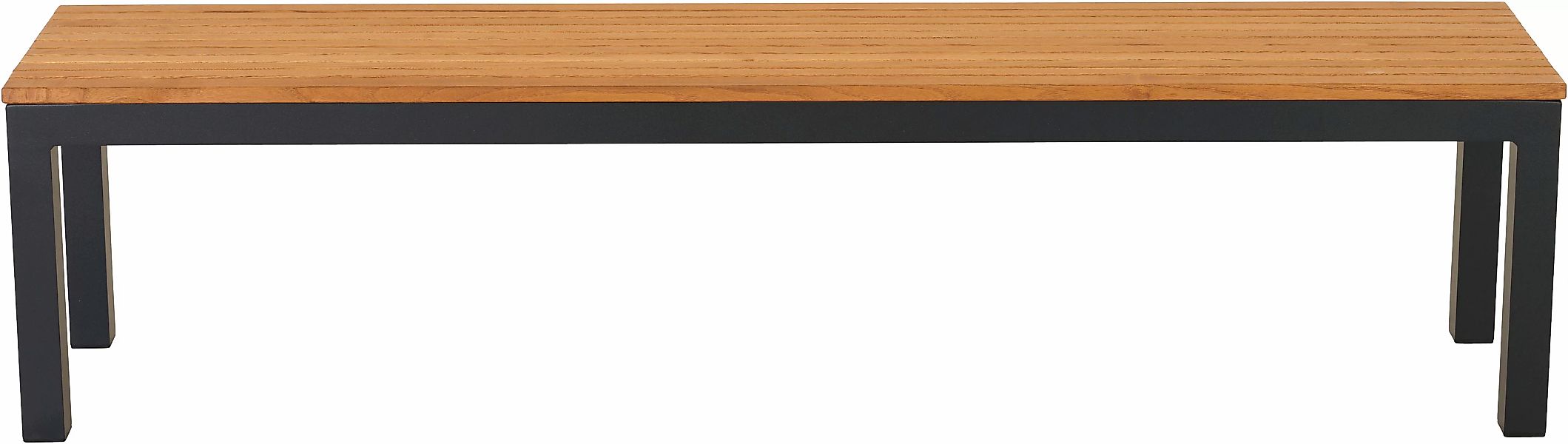 Siena Garden Bank »Bozen 3er Aluminiumgestell anthrazit Robininenholz«, Flä günstig online kaufen