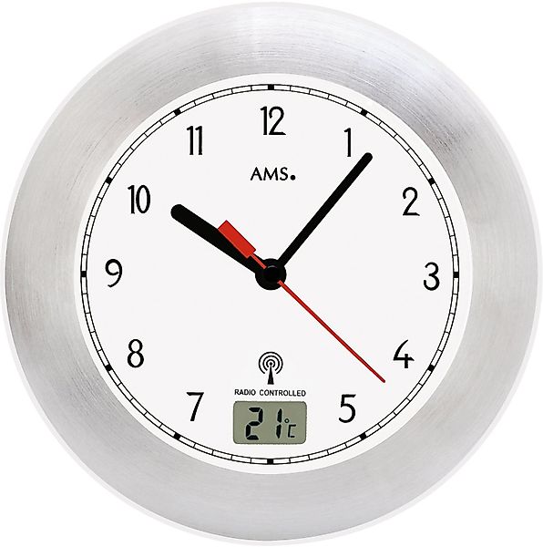AMS Funkwanduhr F5920 (Quarzuhr,Wohnzimmer,Esszimmer,Küche,Arbeitszimmer,Bü günstig online kaufen