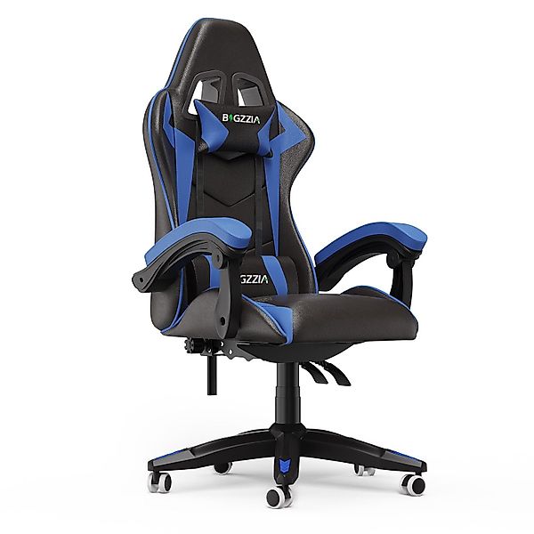 BIGZZIA Gaming-Stuhl Bürostuhl Ergonomisch mit Lendenkissen günstig online kaufen