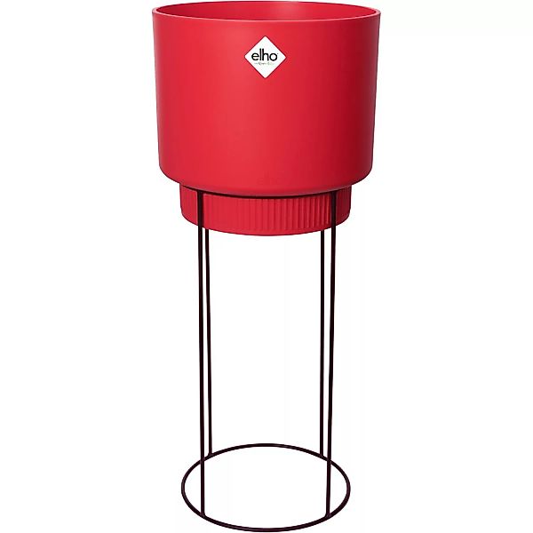Blumentopf Elho Kunststoff Mit Unterstützung Kreisförmig Rot (ø 29,5 X 68,9 günstig online kaufen