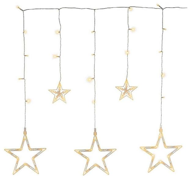 Nipach LED-Lichterkette BA11341 61er LED Lichtervorhang Sterne günstig online kaufen