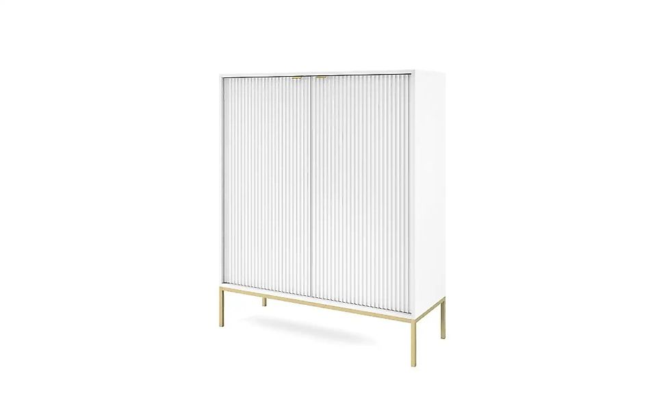 Highboard  Nova ¦ weiß ¦ Maße (cm): B: 104 H: 125 Kommoden & Sideboards > H günstig online kaufen