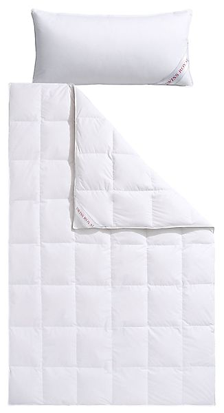Haeussling Daunenbettdecke + Kopfkissen Swiss Royal, günstig online kaufen