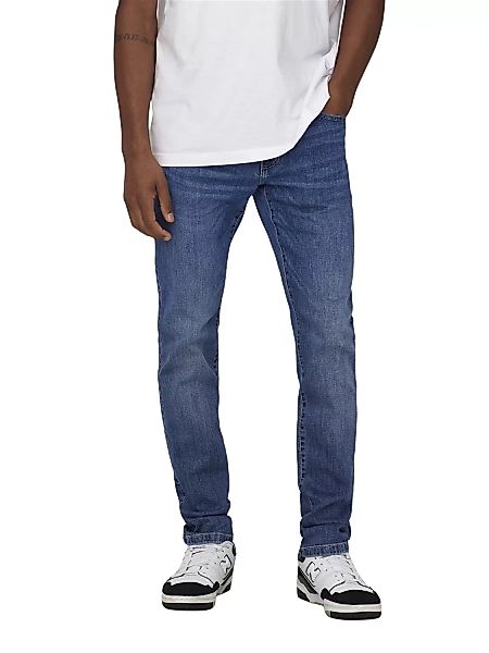 Only & Sons Herren Jeans ONSWEFT REG 6755 - Straight Fit - Blau - Medium Bl günstig online kaufen