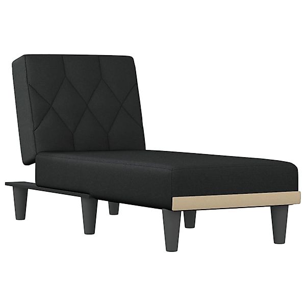 vidaXL Chaiselongue Schwarz Stoff Modell 9 günstig online kaufen