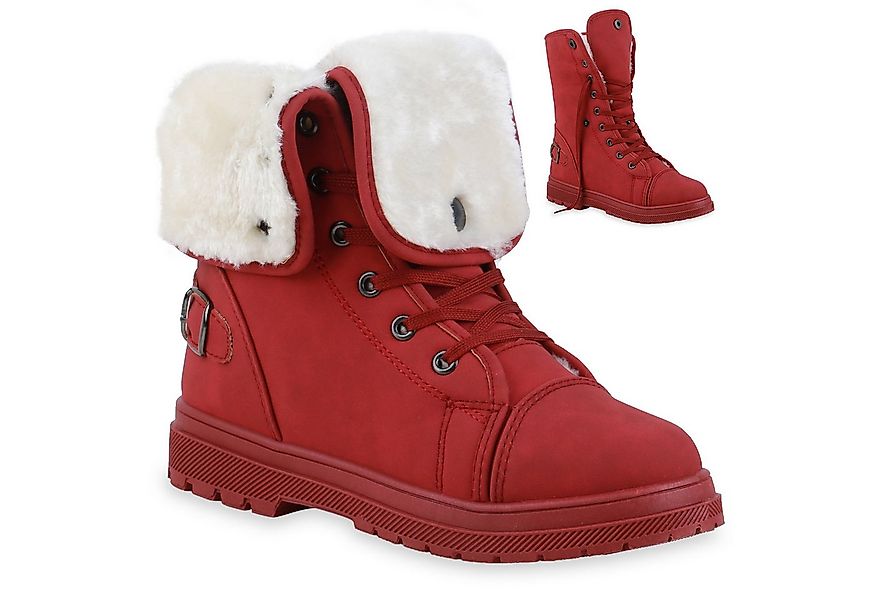 VAN HILL 813745 Stiefelette Warm Gefütterte Damen Stiefeletten Worker Boots günstig online kaufen